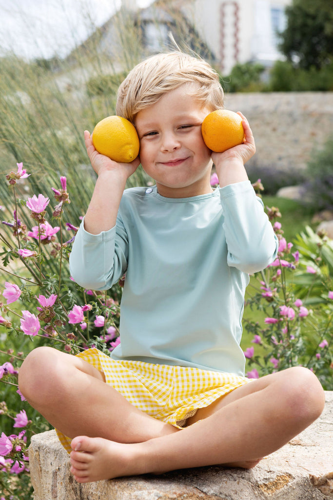 T-shirt anti-UV Matelot celadon LES PETITS DORÉS