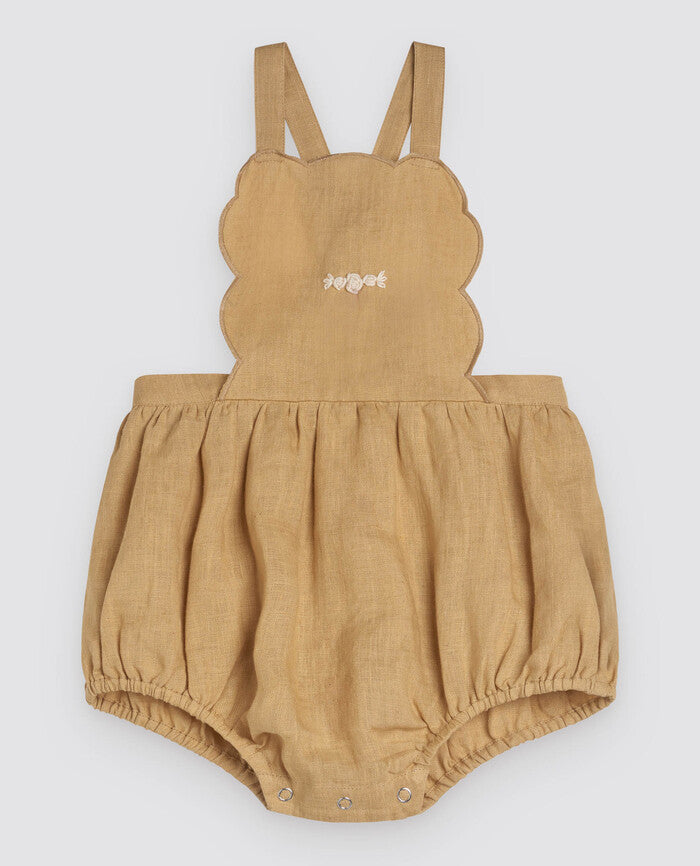 Little Cotton Clothes Barboteuse Dhalia lin moutarde - Little Cotton Clothes Dhalia Romper linen in mustard