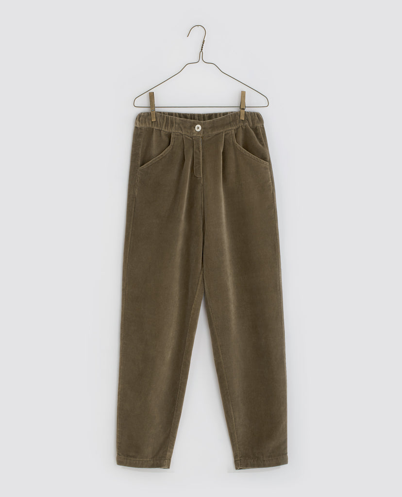 Little Cotton Clothes Pantalon Rye velours vert - Little Cotton Clothes Rye trousers artichoke velvet