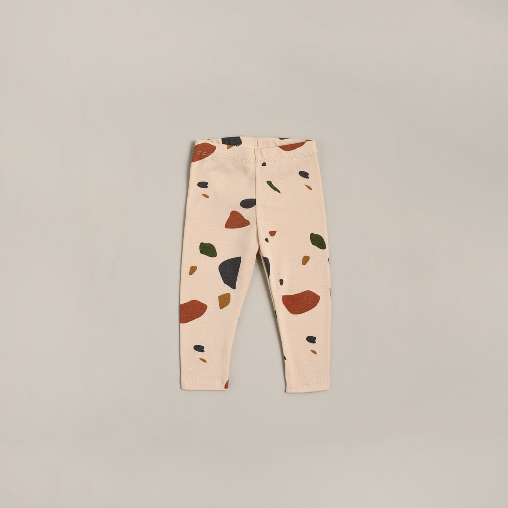 Legging bébé enfant Organic Zoo Terrazzo coton bio