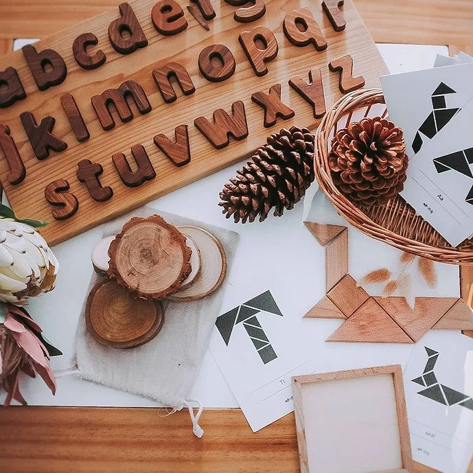 Puzzle en bois Alphabet - BIGJIGS - 26 pièces - Pour enfant à partir de 3 ans - Jeux Puzzle en bois Alphabet - BIGJIGS - 26 pièces - Pour enfant à partir de 3 ans - Jeux