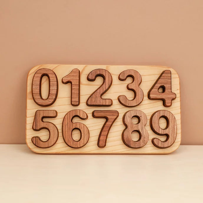 Puzzle chiffres en bois - jeu éducatif - Djeco Puzzle chiffres en bois - jeu éducatif - Djeco
